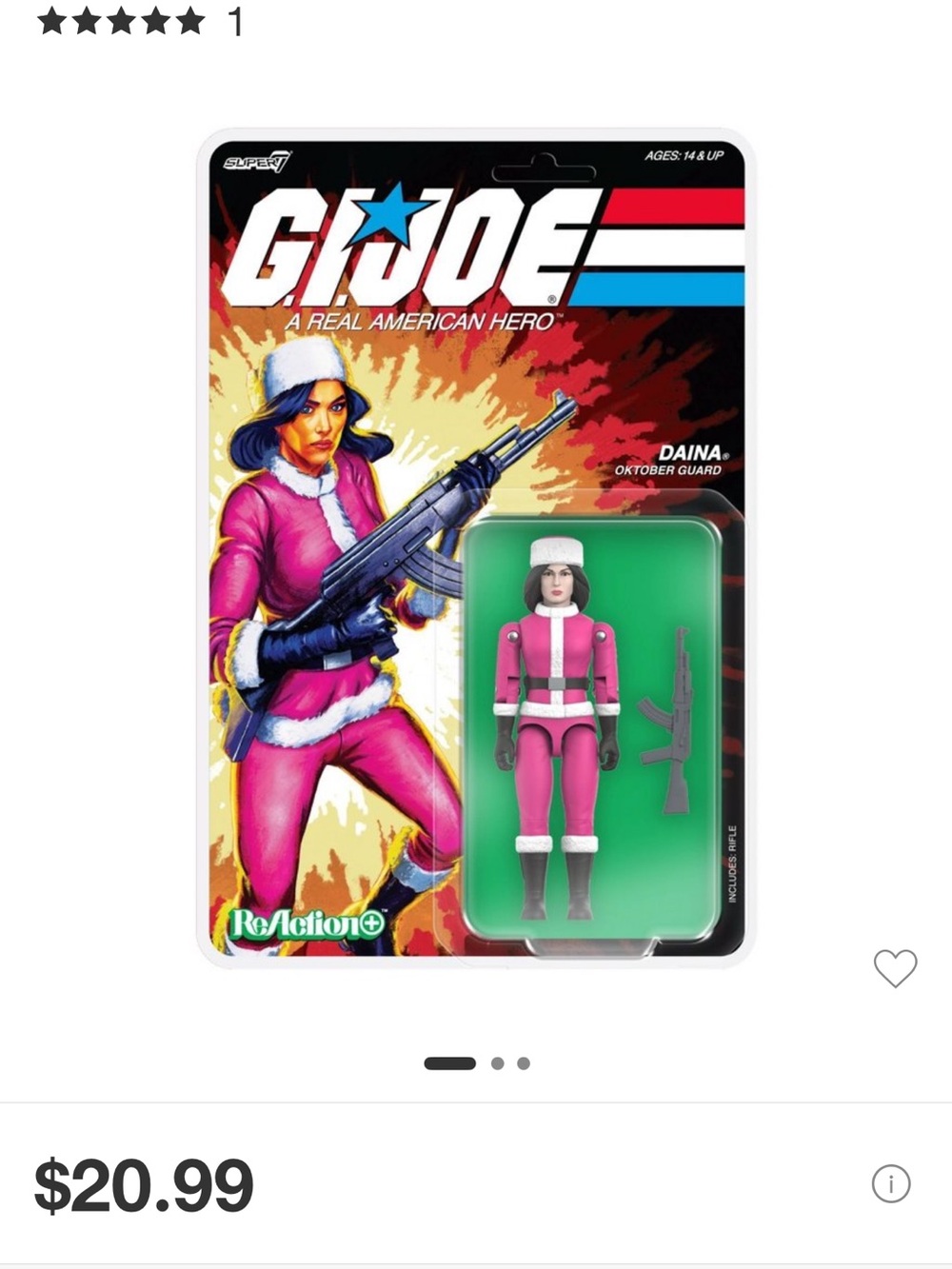 G.I. Joe Daina Oktober Guard Pink Action Figure - ReAction